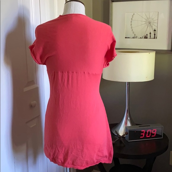 Anthropologie Moth Pink Wrap Top Sz M - Picture 3 of 4